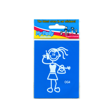 Load image into Gallery viewer, My Family Stickers - Girls