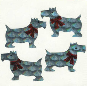 Pack of Prismatic Stickers - White Scotties