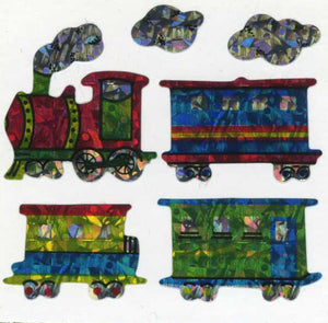 Pack of Prismatic Stickers - Steam Trains
