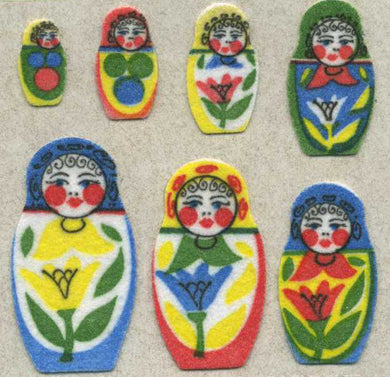 Roll of Furrie Stickers - Russian Dolls