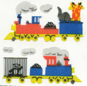 Pack of Silkie Stickers - Animal Train