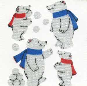 Pack of Silkie Stickers - Polar Bear