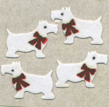 Load image into Gallery viewer, Pack of Furrie Stickers - White Scottie Dogs