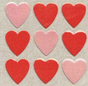 Pack of Furrie Stickers - Red Hearts
