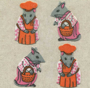 Pack of Furrie Stickers - Mr & Mrs Mouse