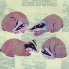 Load image into Gallery viewer, Pack of Pearlie Stickers - Badgers