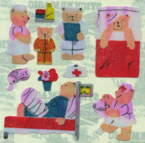 Pack of Pearlie Stickers - Micro Hospital Teds