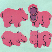 Load image into Gallery viewer, Roll of Paper Stickers - Hippos