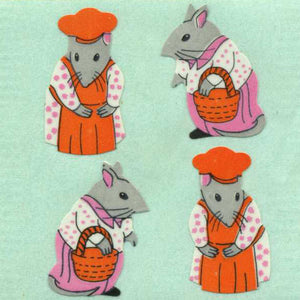 Pack of Paper Stickers - Mr & Mrs Mouse