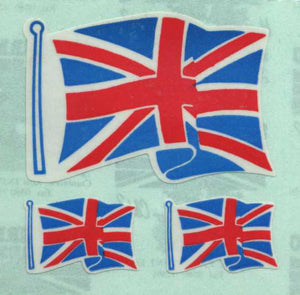 Pack of Paper Stickers - Union Jacks X 3