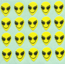 Load image into Gallery viewer, Pack of Paper Stickers - Smiley Alien