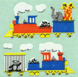 Pack of Paper Stickers - Animal Train