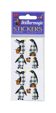 Pack of Prismatic Stickers - Penguin Family