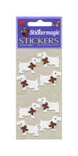 Load image into Gallery viewer, Pack of Furrie Stickers - White Scottie Dogs