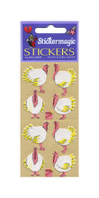 Load image into Gallery viewer, Pack of Furrie Stickers - Turkeys