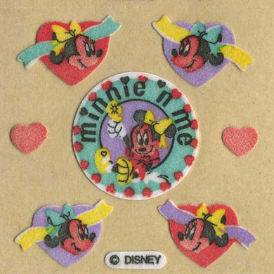 Roll of Furrie Stickers - Minnie Mouse with Hearts