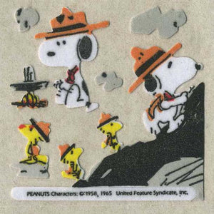 Pack of Furrie Stickers - Snoopy and Woodstock Camping