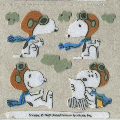 Roll of Furrie Stickers - Snoopy in Flying Gear