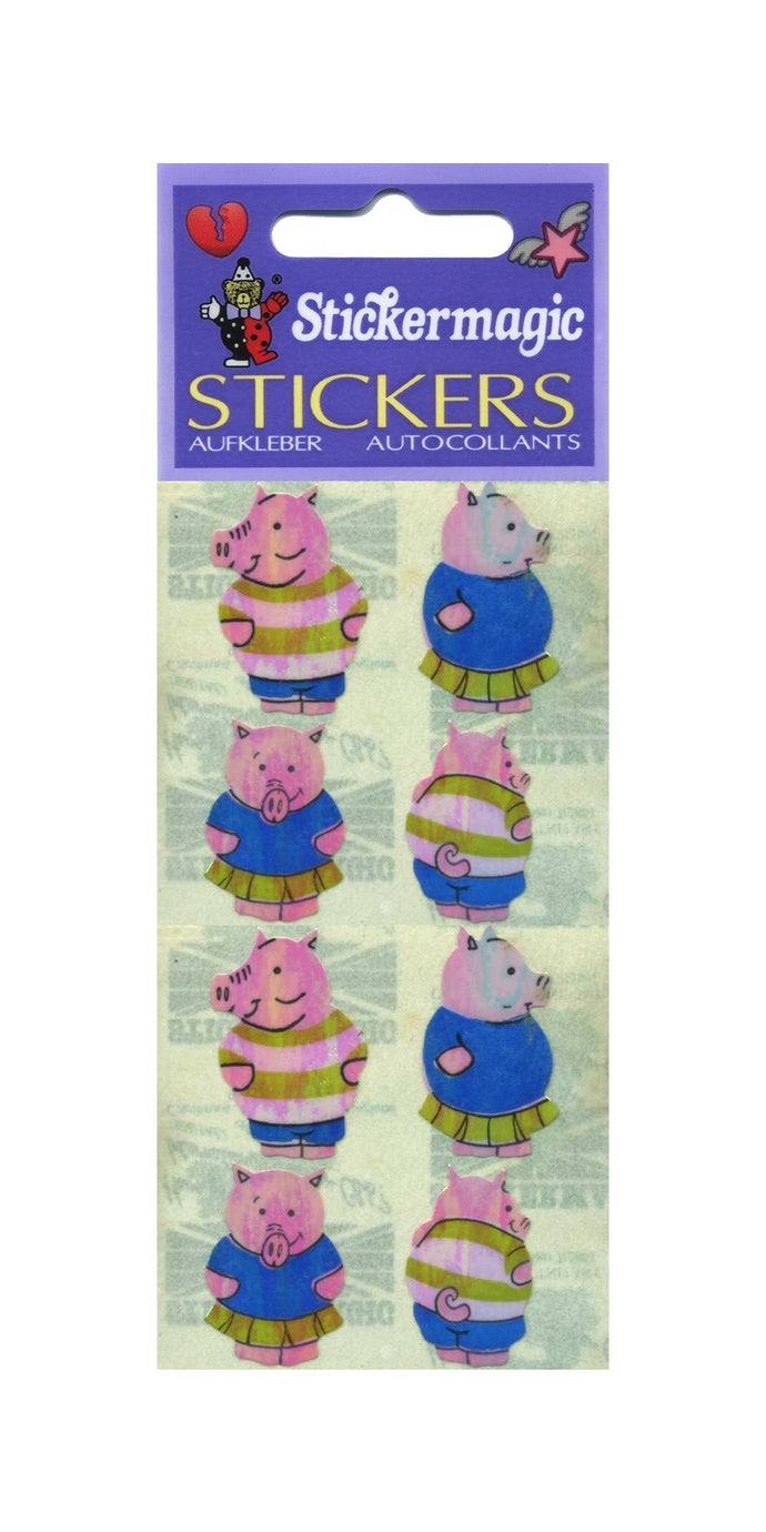 Pack of Pearlie Stickers - Boy & Girl Piggies