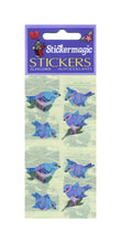 Load image into Gallery viewer, Pack of Pearlie Stickers - Blue Birds