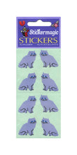 Load image into Gallery viewer, Pack of Paper Stickers - Purple Cats
