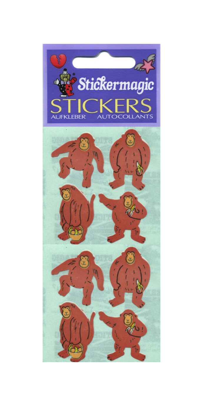Pack of Paper Stickers - Monkeys