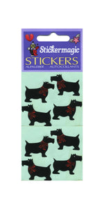 Pack of Paper Stickers - Black Scotties