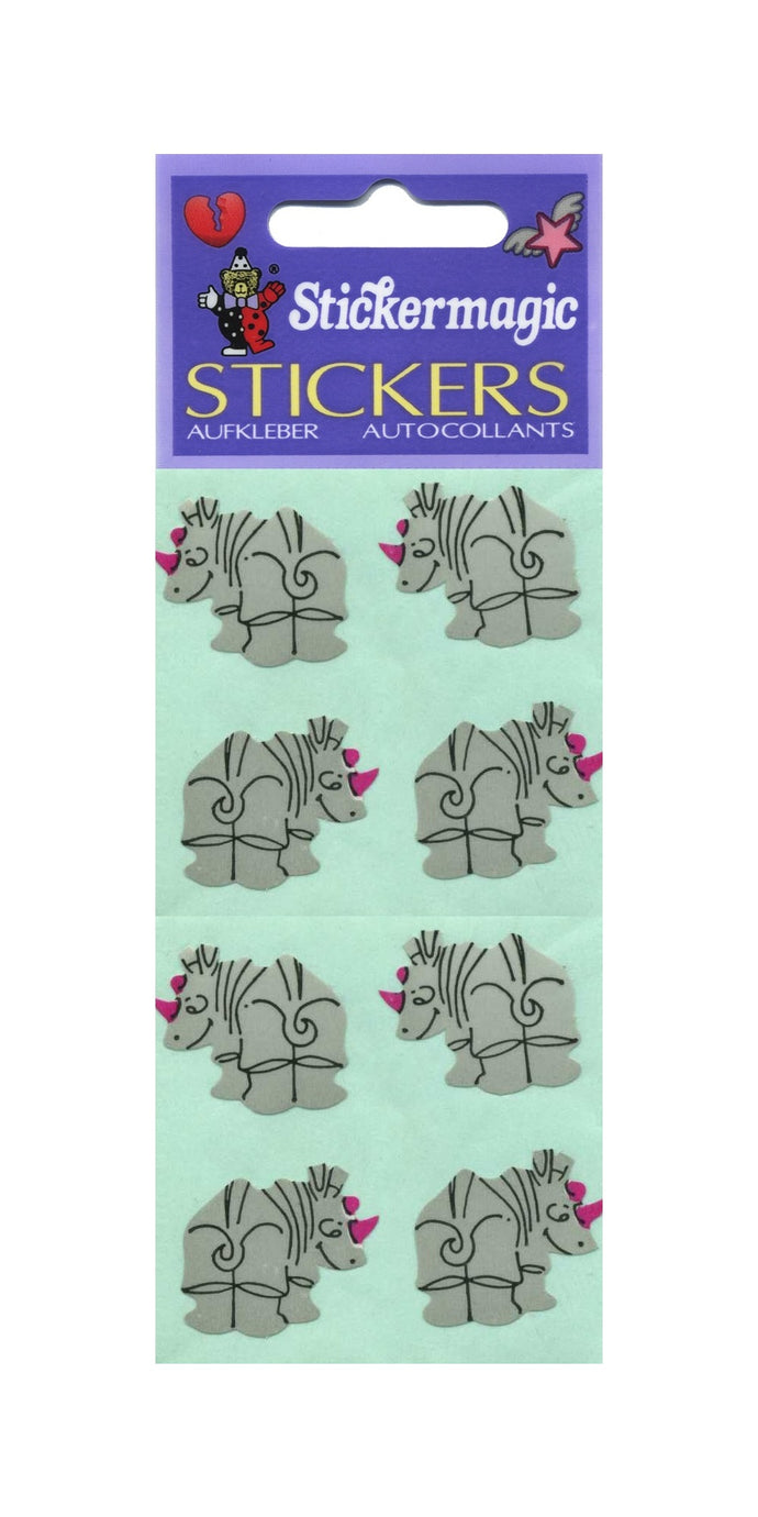 Pack of Paper Stickers - Rhinos