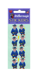 Pack of Paper Stickers - Piggie Police