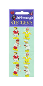 Pack of Paper Stickers - Dutch Boy & Girl