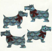 Load image into Gallery viewer, Wholesale - Pack of 12 Prismatic Stickers - White Scotties