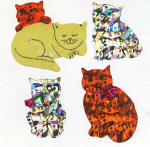 Load image into Gallery viewer, Wholesale - Roll of Prismatic Stickers - Cute Cats