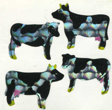 Load image into Gallery viewer, Wholesale - Pack of 12 Prismatic Stickers - Cows