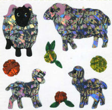 Load image into Gallery viewer, Wholesale - Roll of Prismatic Stickers - Sheep Family