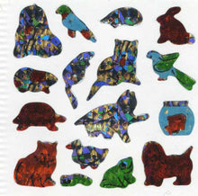 Load image into Gallery viewer, Wholesale - Pack of 12 Prismatic Stickers - Micro Pets