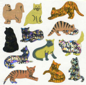 Wholesale - Roll of Prismatic Stickers - Micro Cats