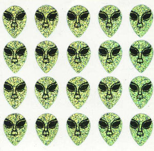 Wholesale - Pack of 12 Prismatic Stickers - Alien