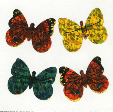 Wholesale - Roll of Prismatic Stickers - Butterflies