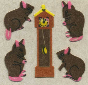 Wholesale - Pack of 12 Furrie Stickers - Hickory Dickory Dock