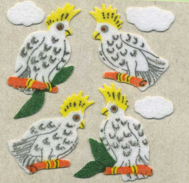 Wholesale - Roll of Furrie Stickers - Cockatoos