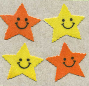 Wholesale - Pack of 12 Furrie Stickers - Smiley Stars