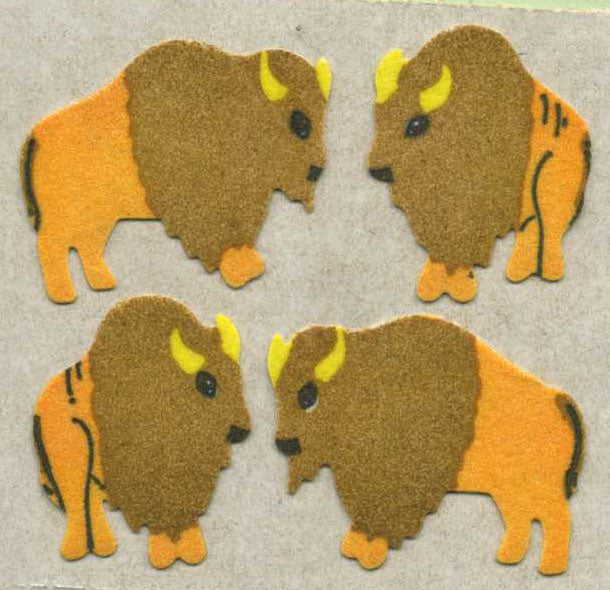 Wholesale - Roll of Furrie Stickers - Buffaloes