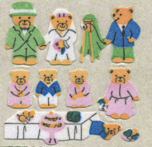 Load image into Gallery viewer, Wholesale - Roll of Furrie Stickers - Micro Teddy Wedding