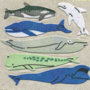 Wholesale - Roll of Furrie Stickers - Micro Whales