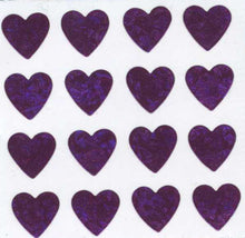 Load image into Gallery viewer, Wholesale - Pack of 12 Prismatic Stickers - Multi Pink Hearts