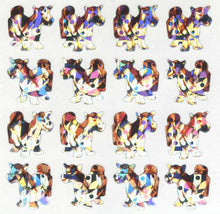 Load image into Gallery viewer, Wholesale - Roll of Prismatic Stickers - Ponies - Silver