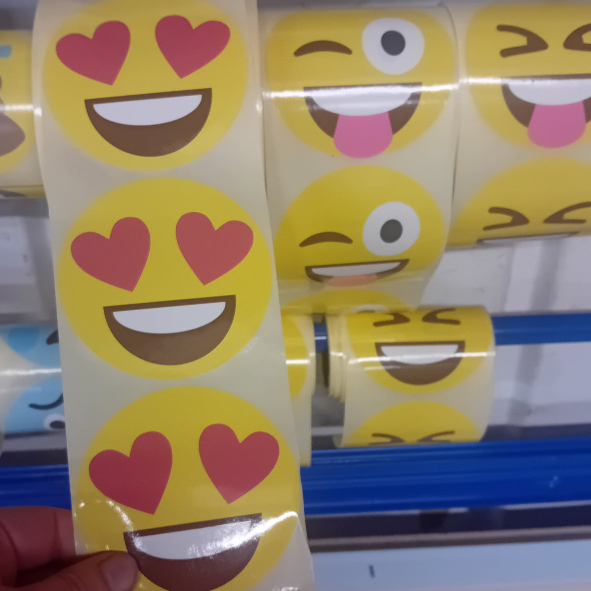 Sheet of Maxi Paper Stickers - Smiley Faces and Emojis – Stickermagic UK