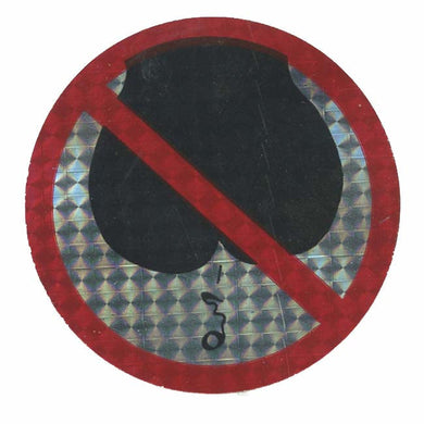 Wholesale - Roll of Prohibitive Prismatic Stickers - No Farting