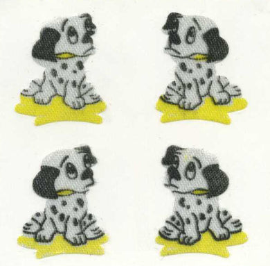 Roll of Silkie Stickers - Dalmatian Puppies