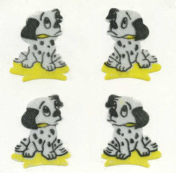 Roll of Silkie Stickers - Dalmatian Puppies